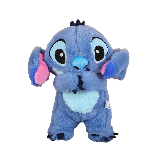 Stitch Plush Doll Breathing Light Child Soothes Toys Pink Angel Anime Cute Baby Music Light Sleep Toykid Christmas Birthday Gift